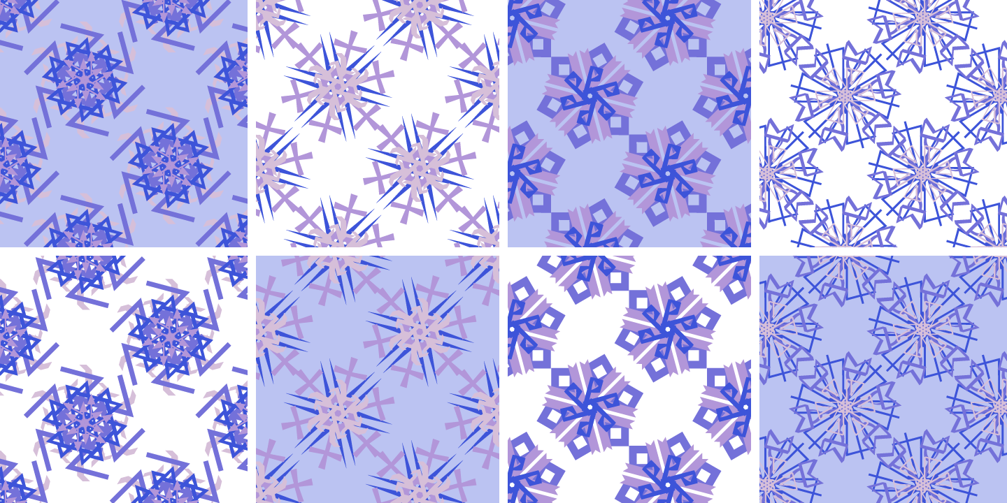 Ejemplo de fuente P22 Snowflakes #4